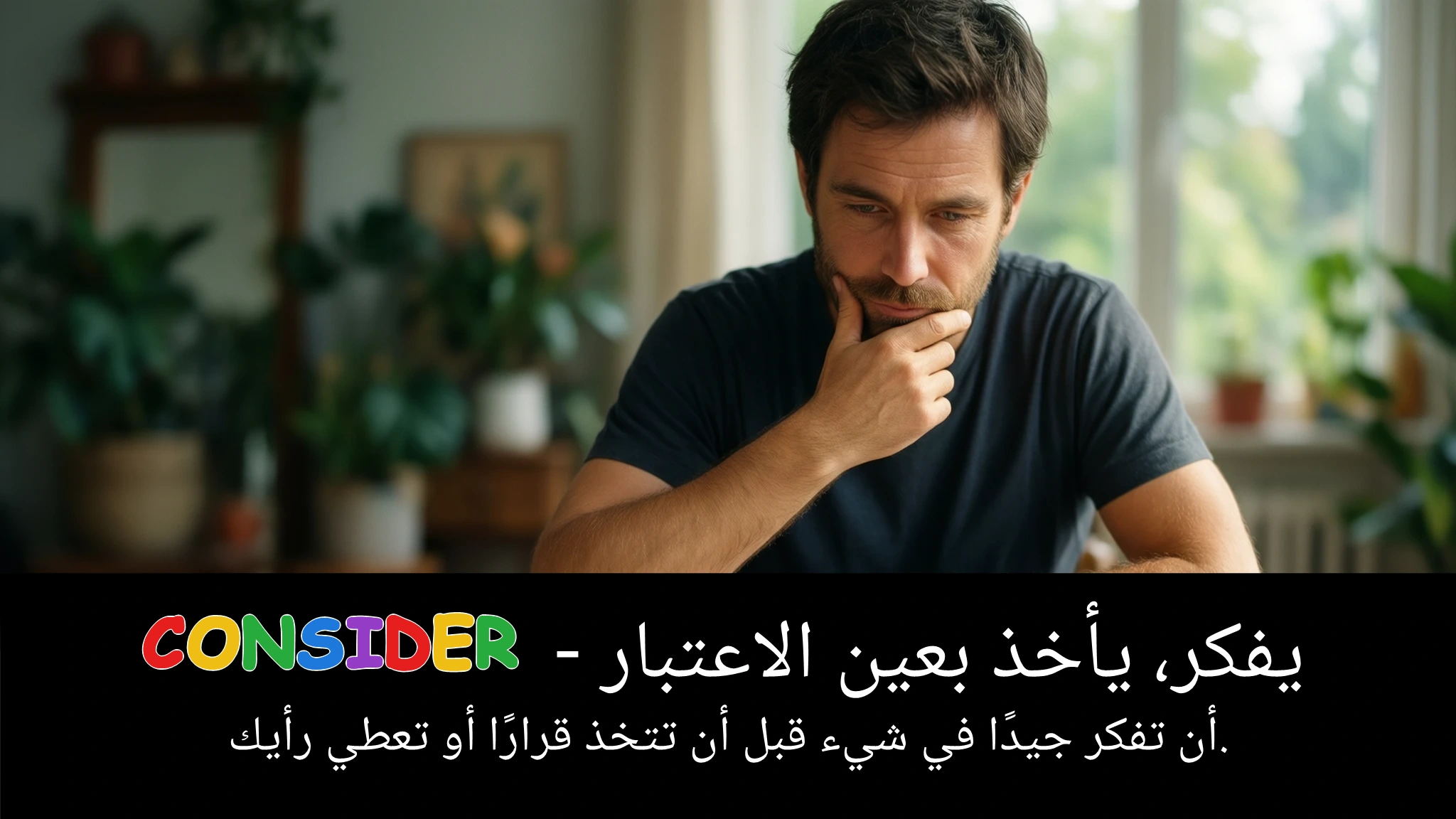 Arabic Illustration for consider